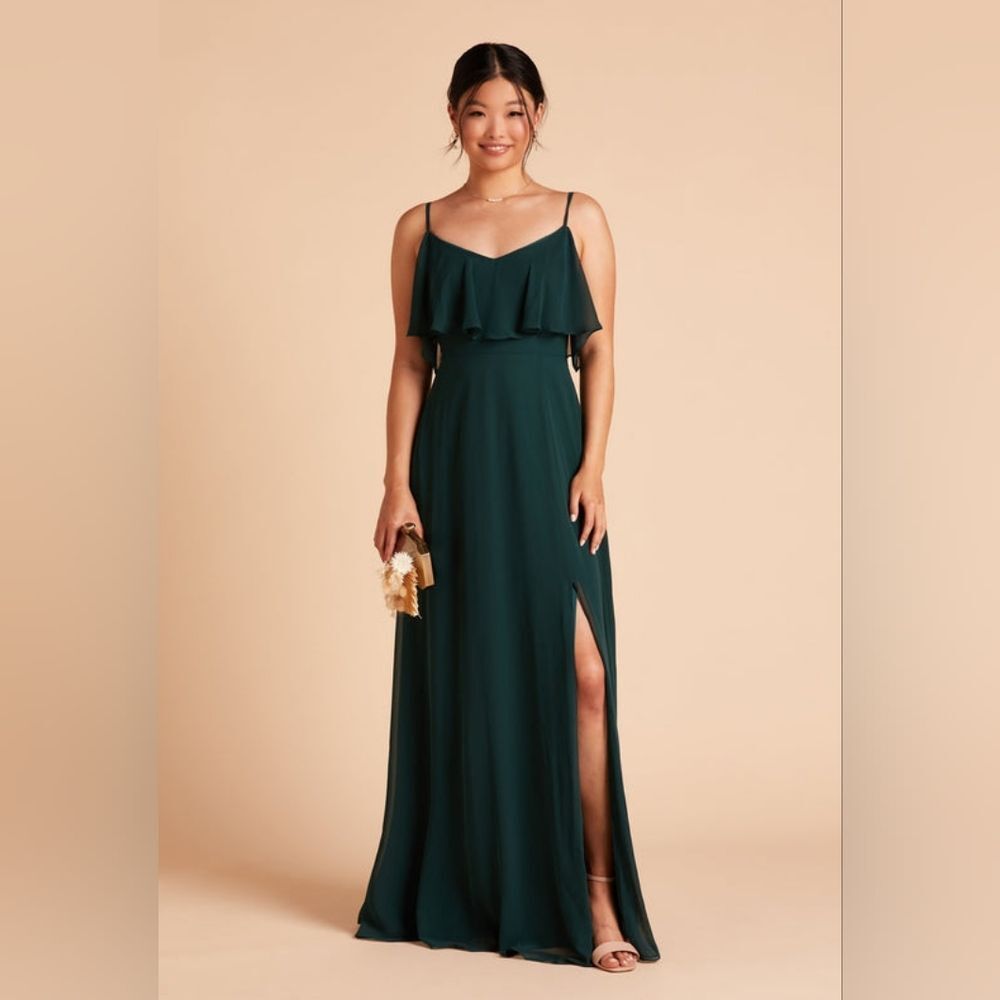 Birdy Grey Jane Convertible Dress with Slit, Forest Green